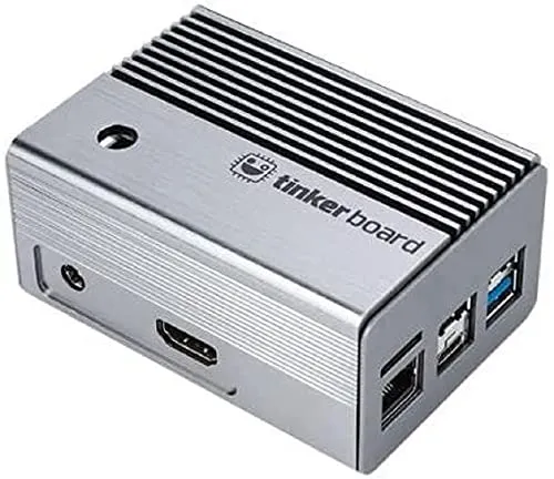ASUS Tinker 2 Custodia in alluminio senza ventola, 2 x USB, 1 x MIPI DSI 22 pin, 1 x RJ45 Ethernet, 1 x Micro SD, 2 x Antenne, 1 x MIPI CSI 15 pin, 1 x HDMI, 1 x 5,5 mm DC, 1 x 40-pin GPIO