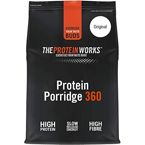 The Protein Works Porridge Proteico 360 | Basso Contenuto di Zuccheri, Ricco di Fibre, Vitamine E Minerali | Originale, 500 g, unità