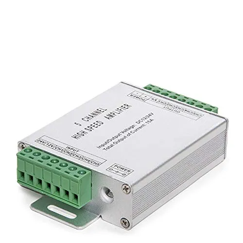 Greenice | Amplificatore RGB 5 Canali 12-24VDC Max.180/360W