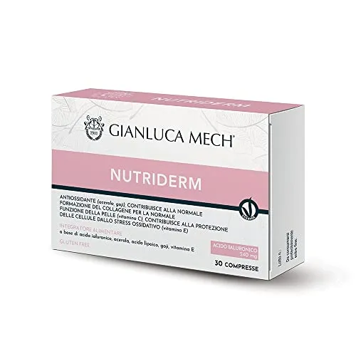 Gianluca Mech - Nutriderm, Integratore Alimentare per la Cura della Pelle - 30 Compresse