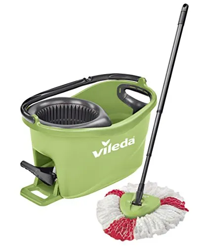 Vileda Colors Turbo EasyWring&Clean Komplett Box Lavapavimenti, Verde, 29,6 x 48,6 cm, 2 unità