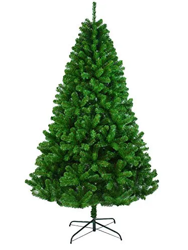 RICHLN Premium Alberi di Natale Artificiali Spenta Porta A Battente Abete Albero Completo con Supporto in Metallo Eco-Friendly Natale Albero di Pino Verde-b 300cm