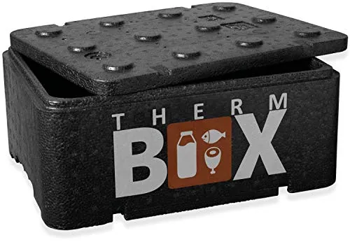 THERM BOX Thermobox Piccola scatola isolata da 12 litri Thermobox Keep Warm Cooler Styrofoam Box 12BL All'interno: 36x26x13cm Riutilizzabile