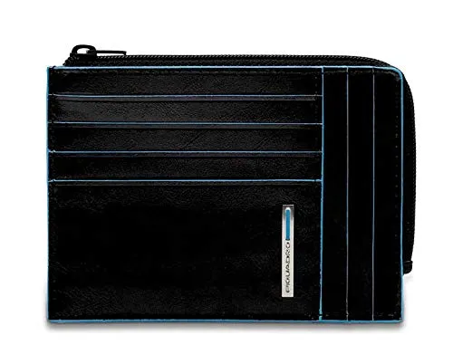 Piquadro Blue Square portamonete, porta documenti e carte di credito - PU1243B2 (Nero)