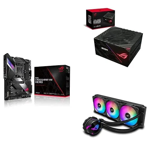 ROG CROSSHAIR VIII HERO + ASUS ROG-THOR-850P + ASUS ROG RYUJIN 360