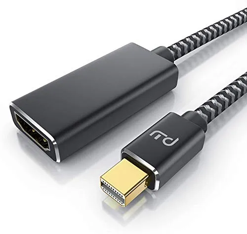 Primewire – Cavetto convertitore Adattatore da Mini DP 1.4 a HDMI Femmina – 2.0 4K 60Hz – Thunderbolt 1 2 – Connetti Le periferiche Mini DP Direttamente al Cavo HDMI del Tuo TV o Monitor – 15 cm