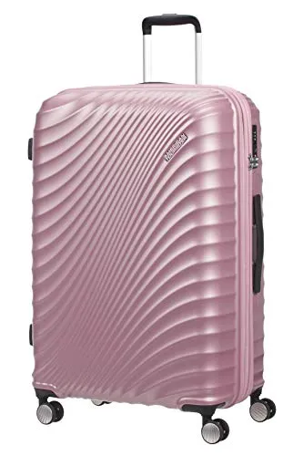 American Tourister Jetglam Spinner L Espandibile Valigia, 77 cm, 109 litri, Rosa (Metallic Pink)
