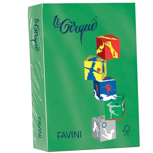 Favini Le Cirque, carta inkjet A3 (297x420mm), 1 confezione da 500 fogli, Verde