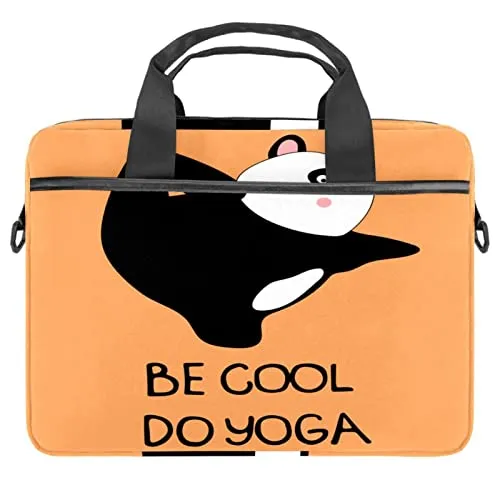 Panda Laptop Bag Notebook Sleeve con maniglia 13.5-14.5 pollici Borsa a tracolla