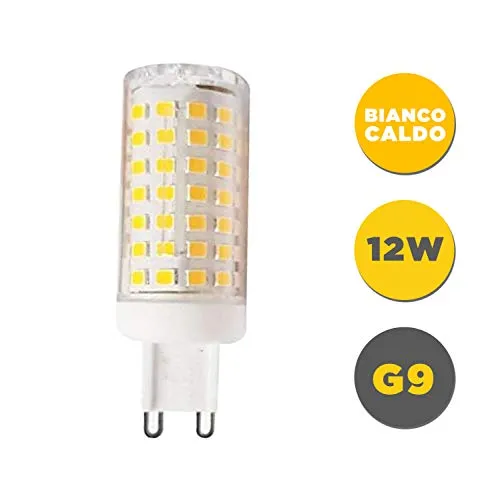 Lampade G9 LED SMD 5W/7W/12W Luce Fredda/Naturale/Calda, 360 Gradi di illuminazione, 220V, IP20, non-dimmerabile, [Classe di efficienza energetica A++]