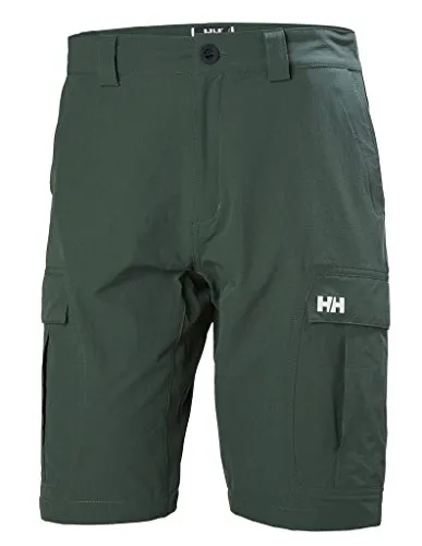 Helly Hansen Hh Qd Cargo Shorts 11, Pantaloni Sportivi Uomo, Verde (Dschungelverde), 28