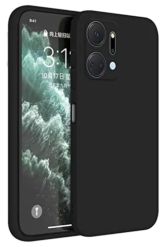 Topme Cover per HONOR X7a (6.75" Inches) Custodia Case, Protezione Della Pelle Della Custodia in Silicone Tpu - Nero