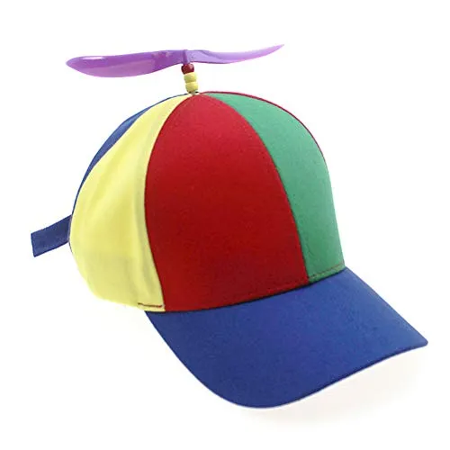 MAICOLA Divertente multicolore Elica cappello di baseball cappello registrabile unisex esterna Cappello per il sole con visiere adulto e bambino per dimensioni