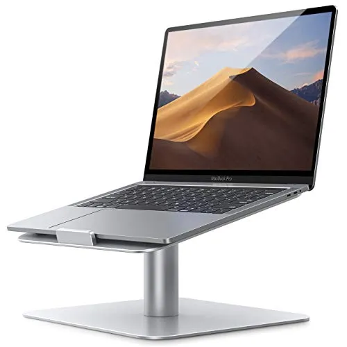 Supporto per PC Portatile, Lamicall Supporto Laptop Notebook : Regolabile Supporto Stand Dock per 2018 Dell XPS, HP, Samsung, Lenovo, altri 10"~17" Notebooks - Argento