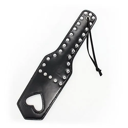 SuxHeart-EUR in Pelle Nera frustare Divertente accarezzando Paddle Giocattolo in Pelle Paddle Letto