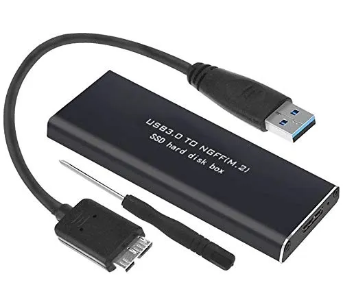 Rgbs M.2 SATA adattatore USB 3.0 a NGFF SSD SATA III custodia esterna di 2280 2260 2242 2230 B + m Key NGFF SATA3 Caddy 5 Gbps per Uasp WIN10/8/7/Vista/XP/Linux/Mac OS