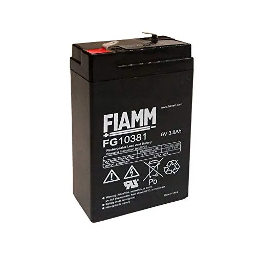 FIAMM - Piombo 6V 3.8Ah FG10381 Fiamm batteria - FG10381