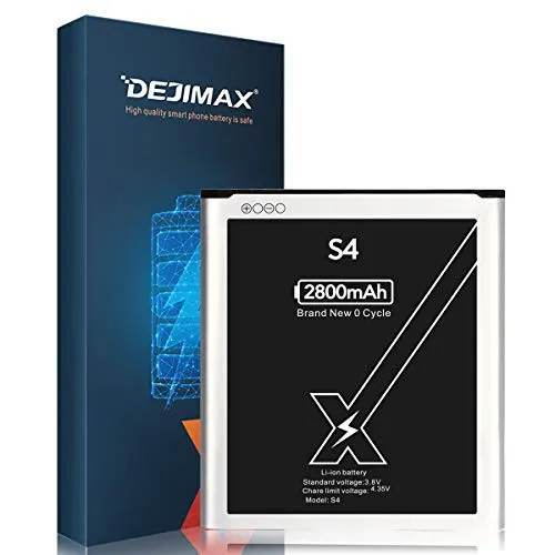 DEJIMAX 2800mAh Batteria per SAMSUNG Galaxy S4, 2800mAh di ricambio per cellulari per Galaxy S4/I9500/i9505