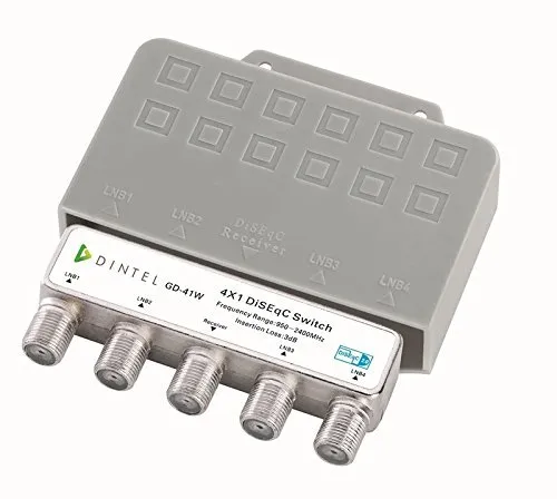 Dintel - Interruttore 4x1 Diseqc 950-2400 MHz DINTEL per esterni CD4X1EXT
