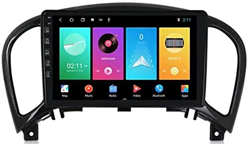 KLL Android 10.0 Navigatore Auto Autoradio 2 DIN Bluetooth Stereo per Nissan Juke 2010-2014 9 Pollici Touch Screen Lettore Multimediale con Mani Libere USB FM Radio Mirror Link