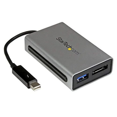 StarTech TB2USB3ES Adattatore Thunderbolt a eSata Esterno con Porta USB 3.0 - Convertitore Thunderbolt eSata