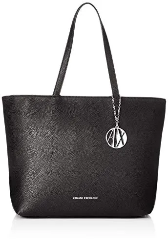 ARMANI EXCHANGE Womans Shopping - Borse Tote Donna, Nero (Black), 30x10x42 cm (B x H T)