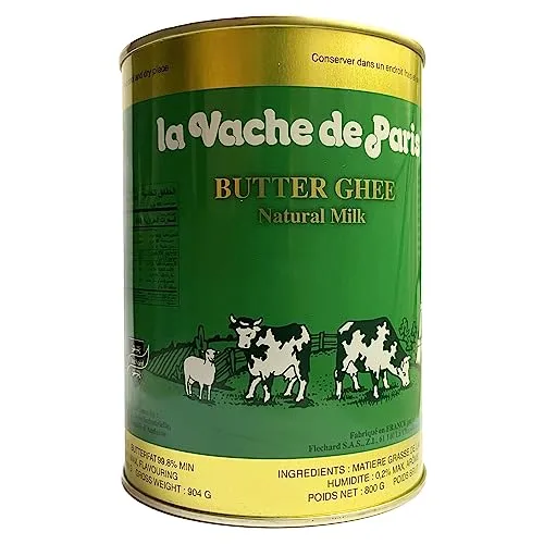 Flechard Burro ghee della Normandia 800g - dieta chetogenica - senza lattosio, digeribile - chiarificato secondo la ricetta Ayurvedica - latte di mucche al pascolo - Ghi (800gr.)