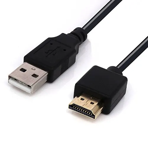 Ylan, cavo da USB 2.0 maschio a HDMI maschio, funziona da caricatore, splitter e adattatore, 0,5 m