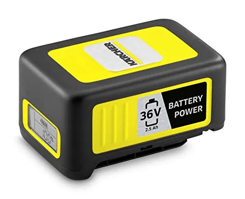 Kärcher Battery Power Batteria di ricambio 36/25 - 36V / 2,5 Ah - Compatibile con tutte le macchine a batteria Kärcher da 36 V
