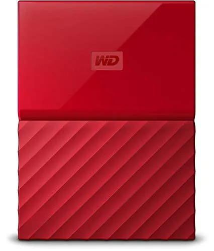 Western Digital My Passport Hard Disk Esterno Portatile, USB 3.0, Software di Backup Automatico, per PC, per Xbox One e PlayStation 4, 4 TB, Rosso