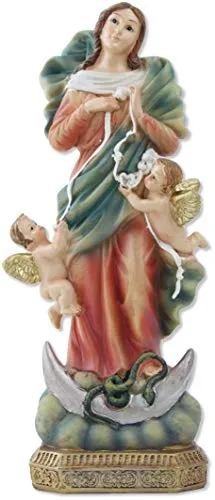 Proposte Religiose Statua di Maria Che scioglie i Nodi in Resina. Altezza cm 22.
