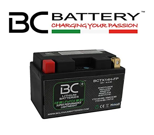 BC Lithium Batteries BCTX14H-FP Batteria Moto Litio LiFePO4