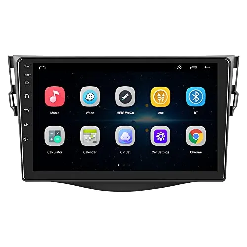 LEXXSON Carplay Android auto Autoradio per Toyota RAV 4 2007-2012 Touch Screen da 9 pollici Android 10.1 Unità principale Navigazione GPS Bluetooth Wifi SWC USB Player Split Screen Mirrorlink 1G + 32G