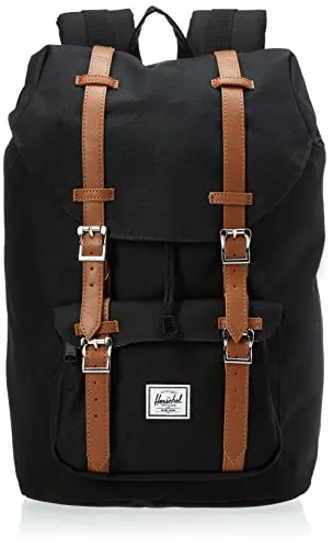 Herschel Little America Mid-Volume Rucksack, 41 cm, 17 L, Black