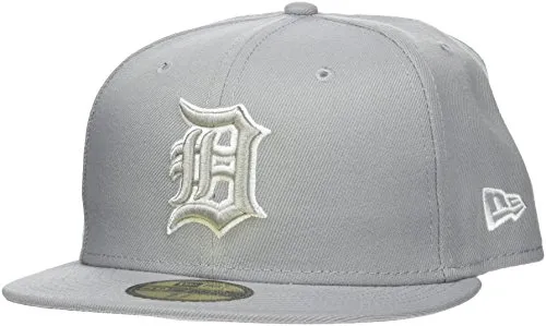 New Era Uomo 59FIFTY Fitted League Basic Detroit Tigers MLB Cappello Grigio