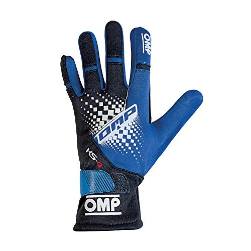 OMP 1596690 Guanti, Blu/Nero, S, Set di 2