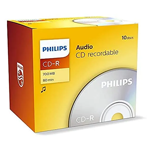 Philips Cd-R Audio 80Min Jewel Box Conf. 10