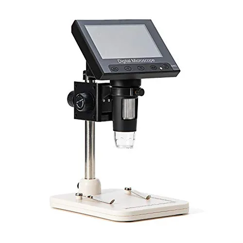 SWIFT SS20-DM3 Fotocamera digitale portatile microscopio,schermo LCD a colori a 4.3 pollici HD, ingrandimento 1000X, 8 luce a LED, batteria ricaricabile, supporto verticale rimovibile
