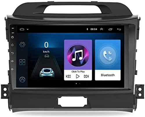 QIXI Auto Multimedia Mp5 Player Radio, Android 8.1 2 DIN Auto Dvd, 9 '' Touchscreen Bluetooth FM Audio Autoradio für Kia Sportage 2011 2012 2013 2014 2015