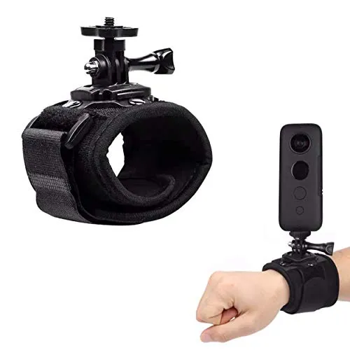 Mojosketch Cinturino da polso con braccio rotante a 360 gradi per Insta360 One X, Fusion, Hero 7, 6, 5, 4, Session, 3+, 3, 2, 1 Camera, Insta 360 One X Accessorio