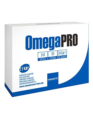 Yamamoto Nutrition OmegaPRO integratore alimentare omega 3 5 stelle IFOS a base di olio pesce concentrato 240 softgel