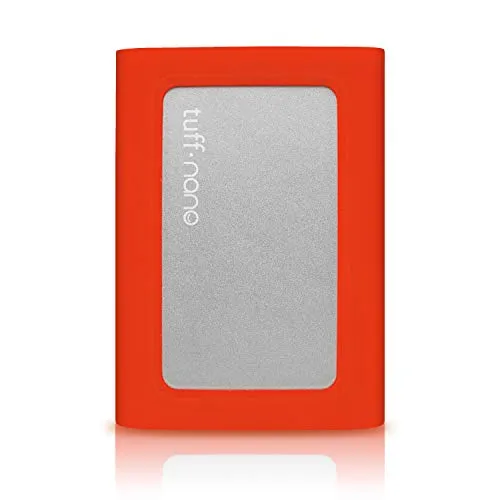 CalDigit Tuff Nano - SSD NVME Esterno 10 GB/s USB-C 3.2 Gen. 2 IP67 Rugged Compatto, Compatibile con Thunderbolt 3 Mac e PC, Fino a 1055 MB/s (SSD da 512 GB, Rossa)