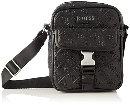 Guess, VEZZOLA CROSSBODY FL Uomo, BLACK, Taglia Unica