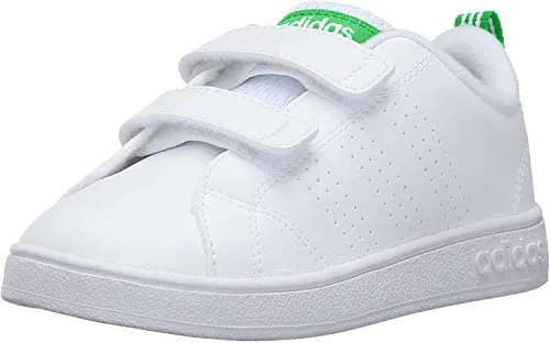 Adidas Vs Adv Cl Cmf Inf, Scarpe da Fitness Unisex - Bambini, Bianco (Footwear White/Green), 21 EU