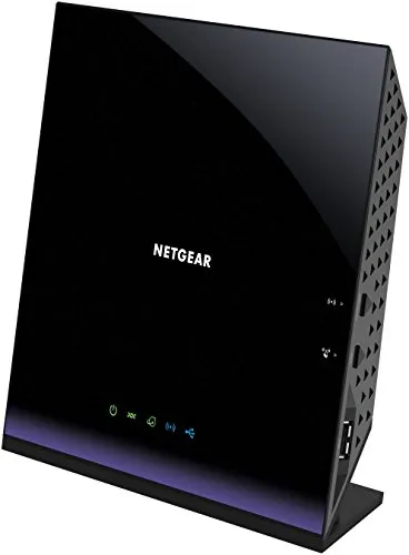Netgear D6400 Modem Router WiFi AC1600 Dual Band, Rilevamente Automatico DSL, Beamforming e Gestione Tramite App [Italia]