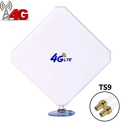 TS9 4G Antenna LTE 35dBi Dual Mimo 3G/4G/GSM ad Alte Prestazioni Amplifica Il Segnale Antenna direzionale e Amplificatore di Segnale Router Mobile Broadband per Huawei/Vodafone
