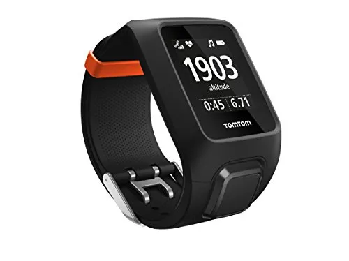 Orologio GPS multisport TomTom 1RKM.000.02 Adventurer con cardiofrequenzimetro integrato, lettore musicale, altimetro, bussola ecc., Nero