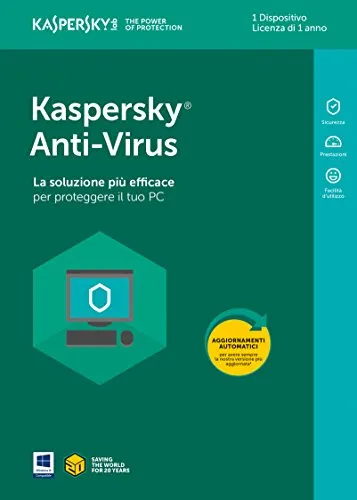 Kaspersky Anti-Virus 2018 1 Utente | 1 Anno