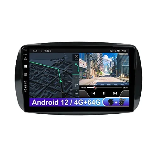 Autoradio Android 12-2Din Per Mercedes Benz Smart 453 Fortwo 2014-2020 GPS | Telecamera di retromarcia GRATIS | 4G+64G | 9 pollici | Controllo al volante DSP WiFi DAB Carplay BT5.0 Mirrorlink RDS