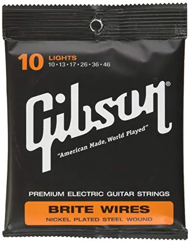 Gibson Gear SEG-700L Brite Wires Corde per Chitarra Elettrica, Sottile 10-46